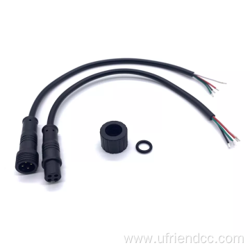 Ip67 Male To Female Spiral Extension Connector Cable